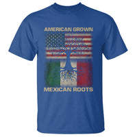 American Grown Mexican Roots T Shirt Retro Mexico America Flag