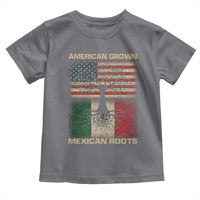 American Grown Mexican Roots Toddler T Shirt Retro Mexico America Flag