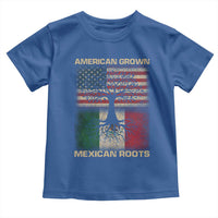 American Grown Mexican Roots Toddler T Shirt Retro Mexico America Flag