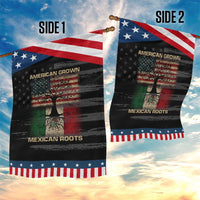 American Grown Mexican Roots Garden Flag Retro Mexico America Flag
