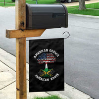 American Grown Jamaican Roots Garden Flag Retro USA Jamaica Flag - Wonder Print Shop