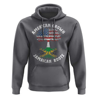American Grown Jamaican Roots Hoodie Retro USA Jamaica Flag - Wonder Print Shop