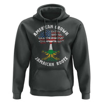 American Grown Jamaican Roots Hoodie Retro USA Jamaica Flag - Wonder Print Shop
