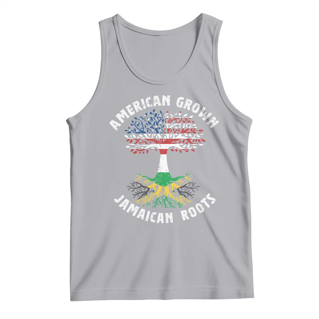 American Grown Jamaican Roots Tank Top Retro USA Jamaica Flag - Wonder Print Shop