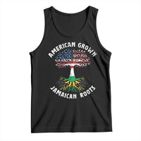 American Grown Jamaican Roots Tank Top Retro USA Jamaica Flag - Wonder Print Shop