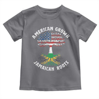 American Grown Jamaican Roots Toddler T Shirt Retro USA Jamaica Flag - Wonder Print Shop