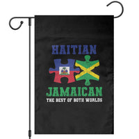 Haitian Jamaican Roots Garden Flag Haiti Jamaica Combo Puzzle - Wonder Print Shop