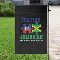 Haitian Jamaican Roots Garden Flag Haiti Jamaica Combo Puzzle - Wonder Print Shop