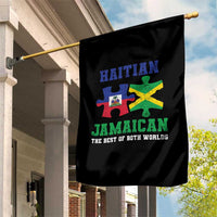 Haitian Jamaican Roots Garden Flag Haiti Jamaica Combo Puzzle - Wonder Print Shop