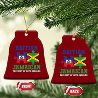 Haitian Jamaican Roots Ceramic Ornament Haiti Jamaica Combo Puzzle - Wonder Print Shop