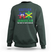 Haitian Jamaican Roots Sweatshirt Haiti Jamaica Combo Puzzle - Wonder Print Shop