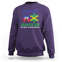 Haitian Jamaican Roots Sweatshirt Haiti Jamaica Combo Puzzle - Wonder Print Shop