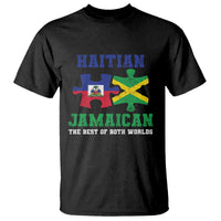Haitian Jamaican Roots T Shirt Haiti Jamaica Combo Puzzle - Wonder Print Shop