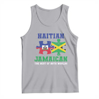Haitian Jamaican Roots Tank Top Haiti Jamaica Combo Puzzle - Wonder Print Shop