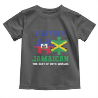 Haitian Jamaican Roots Toddler T Shirt Haiti Jamaica Combo Puzzle - Wonder Print Shop