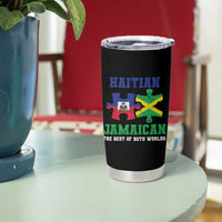 Haitian Jamaican Roots Tumbler Cup Haiti Jamaica Combo Puzzle - Wonder Print Shop