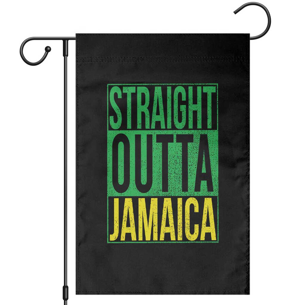 Straight Outta Jamaica Garden Flag Cool Jamaican Travel Vacation - Wonder Print Shop