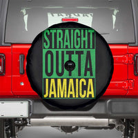Straight Outta Jamaica Spare Tire Cover Cool Jamaican Travel Vacation - Wonder Print Shop
