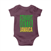 Straight Outta Jamaica Baby Onesie Cool Jamaican Travel Vacation - Wonder Print Shop