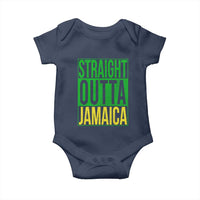 Straight Outta Jamaica Baby Onesie Cool Jamaican Travel Vacation - Wonder Print Shop