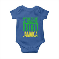 Straight Outta Jamaica Baby Onesie Cool Jamaican Travel Vacation - Wonder Print Shop