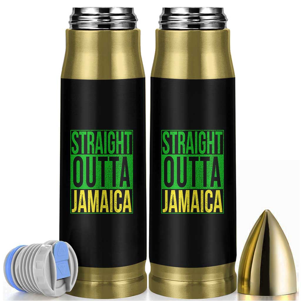 Straight Outta Jamaica Bullet Tumbler Cool Jamaican Travel Vacation - Wonder Print Shop
