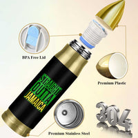 Straight Outta Jamaica Bullet Tumbler Cool Jamaican Travel Vacation - Wonder Print Shop