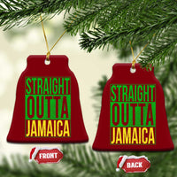 Straight Outta Jamaica Ceramic Ornament Cool Jamaican Travel Vacation - Wonder Print Shop