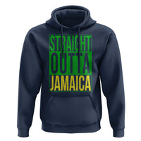 Straight Outta Jamaica Hoodie Cool Jamaican Travel Vacation - Wonder Print Shop
