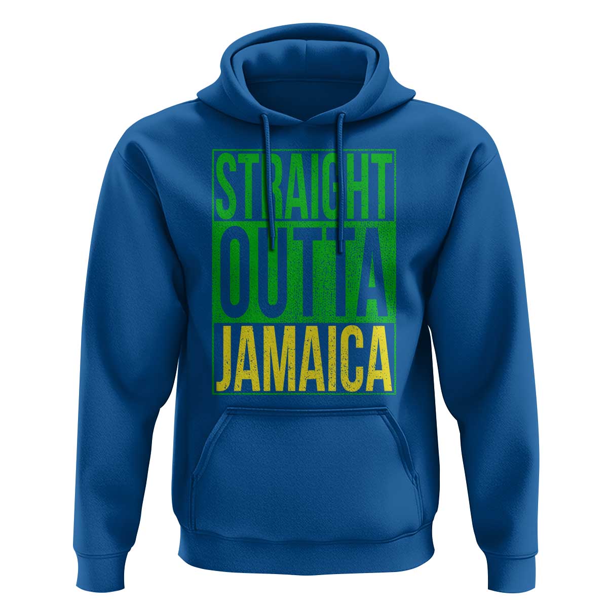 Straight Outta Jamaica Hoodie Cool Jamaican Travel Vacation - Wonder Print Shop