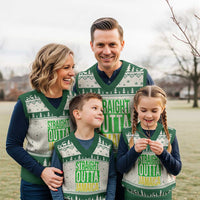 Straight Outta Jamaica V-Neck Knit Sweater Vest Cool Jamaican Travel Vacation - Wonder Print Shop