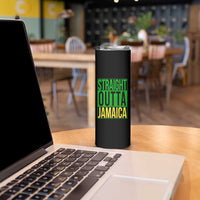 Straight Outta Jamaica Skinny Tumbler Cool Jamaican Travel Vacation - Wonder Print Shop