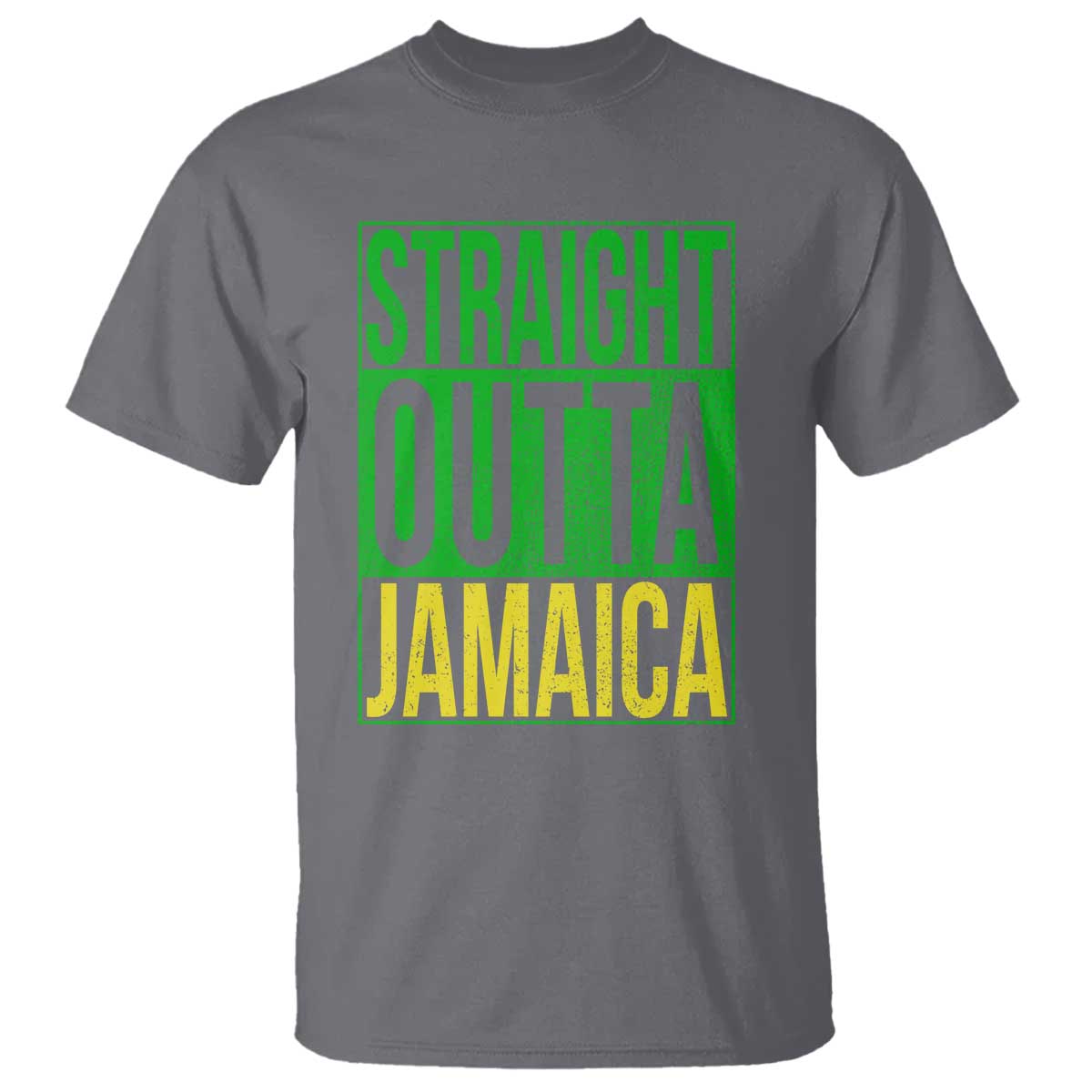 Straight Outta Jamaica T Shirt Cool Jamaican Travel Vacation - Wonder Print Shop