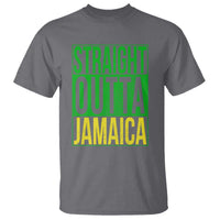 Straight Outta Jamaica T Shirt Cool Jamaican Travel Vacation - Wonder Print Shop