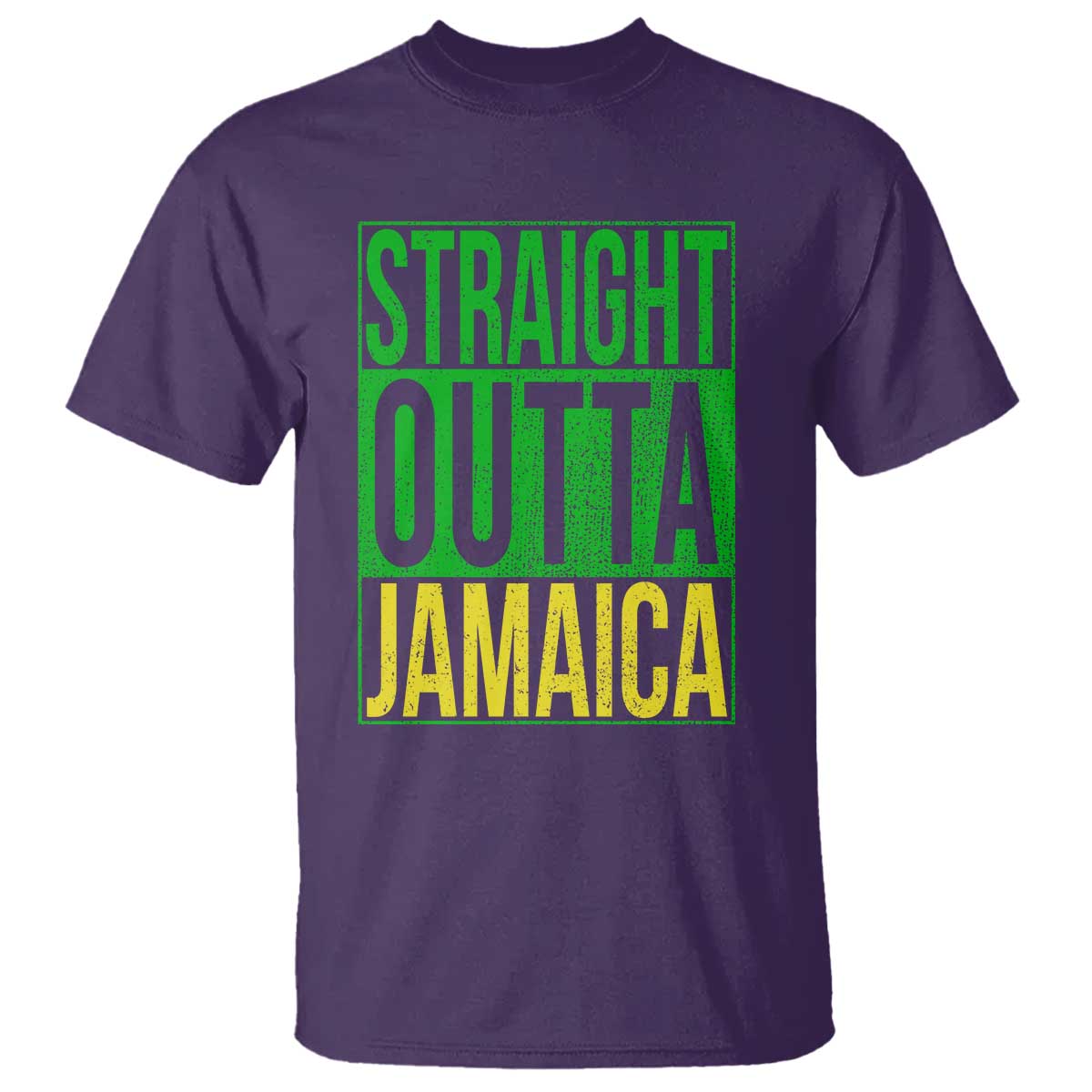 Straight Outta Jamaica T Shirt Cool Jamaican Travel Vacation - Wonder Print Shop