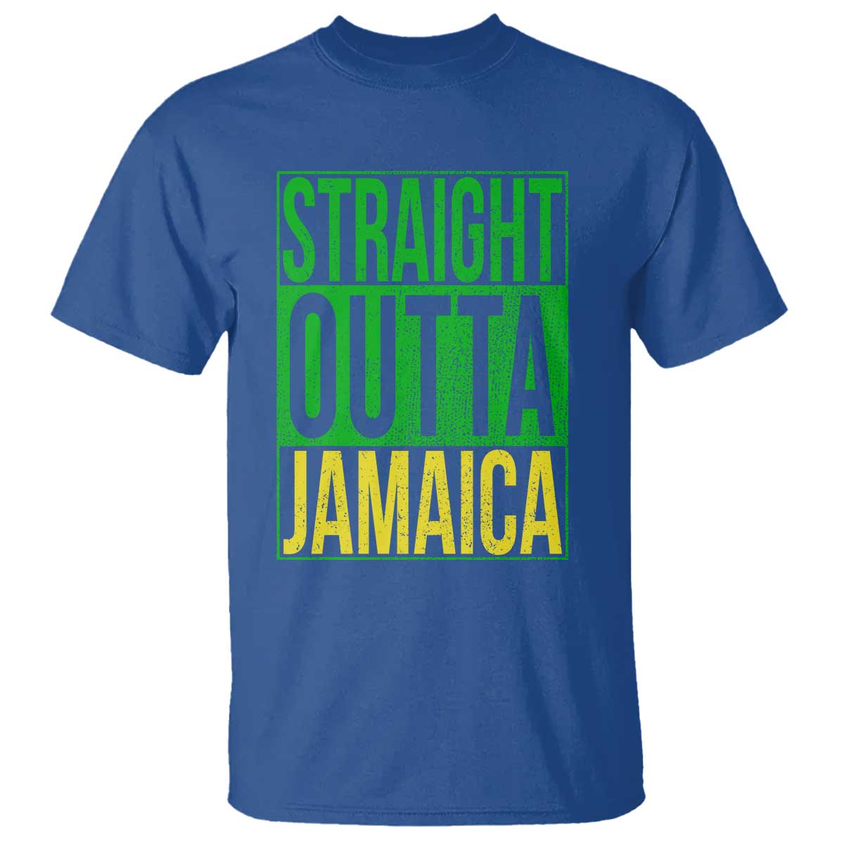 Straight Outta Jamaica T Shirt Cool Jamaican Travel Vacation - Wonder Print Shop