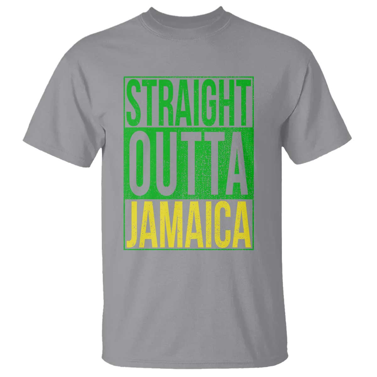 Straight Outta Jamaica T Shirt Cool Jamaican Travel Vacation - Wonder Print Shop