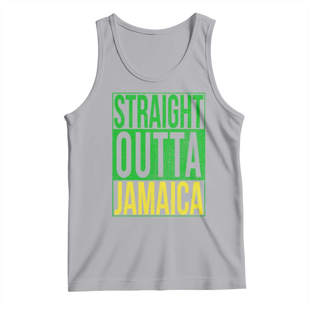 Straight Outta Jamaica Tank Top Cool Jamaican Travel Vacation - Wonder Print Shop