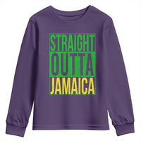 Straight Outta Jamaica Youth Sweatshirt Cool Jamaican Travel Vacation - Wonder Print Shop
