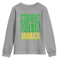 Straight Outta Jamaica Youth Sweatshirt Cool Jamaican Travel Vacation - Wonder Print Shop