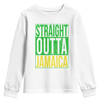 Straight Outta Jamaica Youth Sweatshirt Cool Jamaican Travel Vacation - Wonder Print Shop