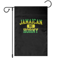 Jamaican Me Horny Garden Flag Funny Caribbean Party - Wonder Print Shop