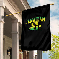 Jamaican Me Horny Garden Flag Funny Caribbean Party - Wonder Print Shop