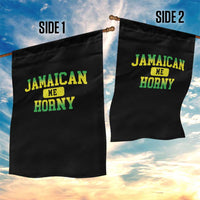 Jamaican Me Horny Garden Flag Funny Caribbean Party - Wonder Print Shop
