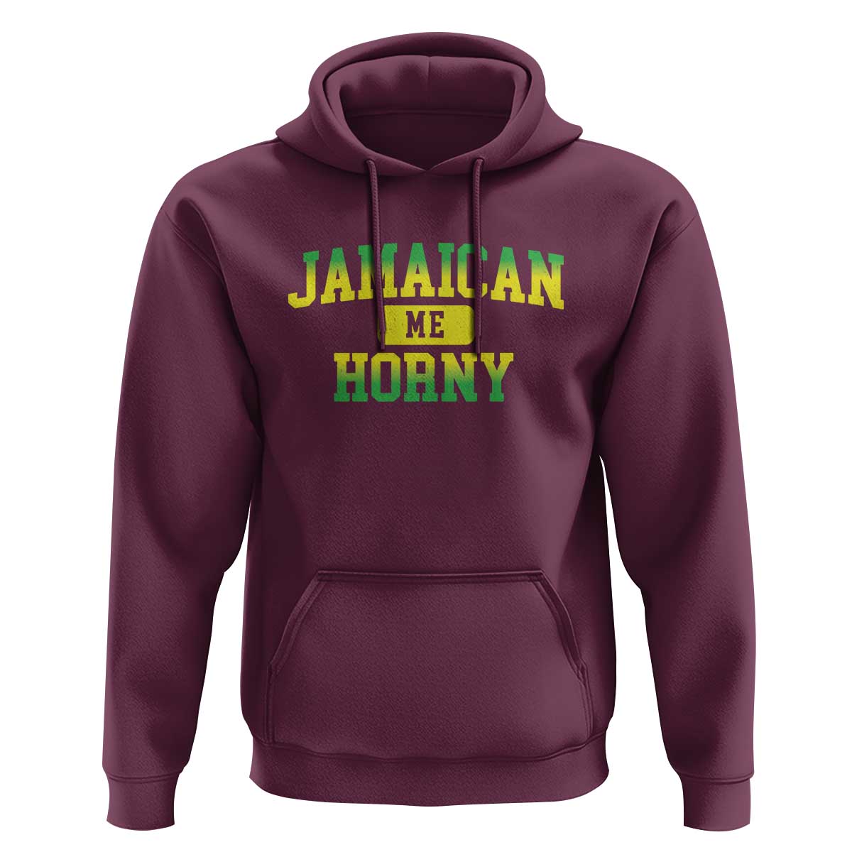 Jamaican Me Horny Hoodie Funny Caribbean Party - Wonder Print Shop