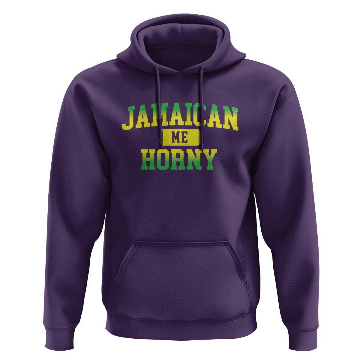 Jamaican Me Horny Hoodie Funny Caribbean Party - Wonder Print Shop