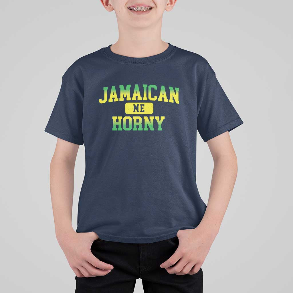Jamaican Me Horny T Shirt For Kid Funny Caribbean Party - Wonder Print Shop