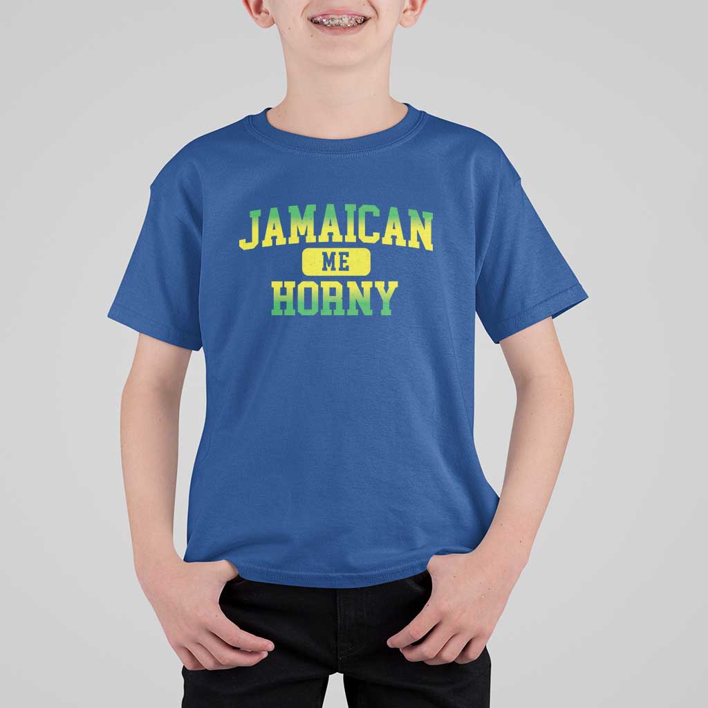 Jamaican Me Horny T Shirt For Kid Funny Caribbean Party - Wonder Print Shop