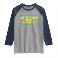 Jamaican Me Horny Raglan Shirt Funny Caribbean Party - Wonder Print Shop