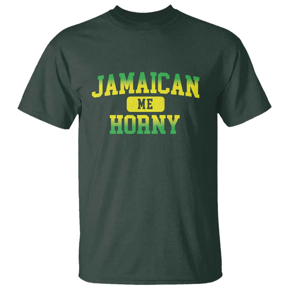 Jamaican Me Horny T Shirt Funny Caribbean Party - Wonder Print Shop